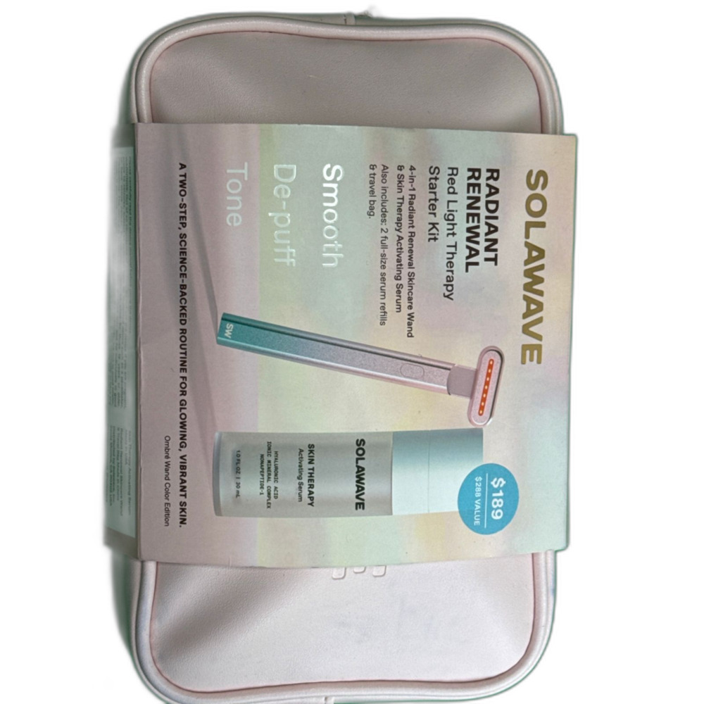 Solawave Radiant Renewal Red Light Therapy Starter Kit Ombre Wand